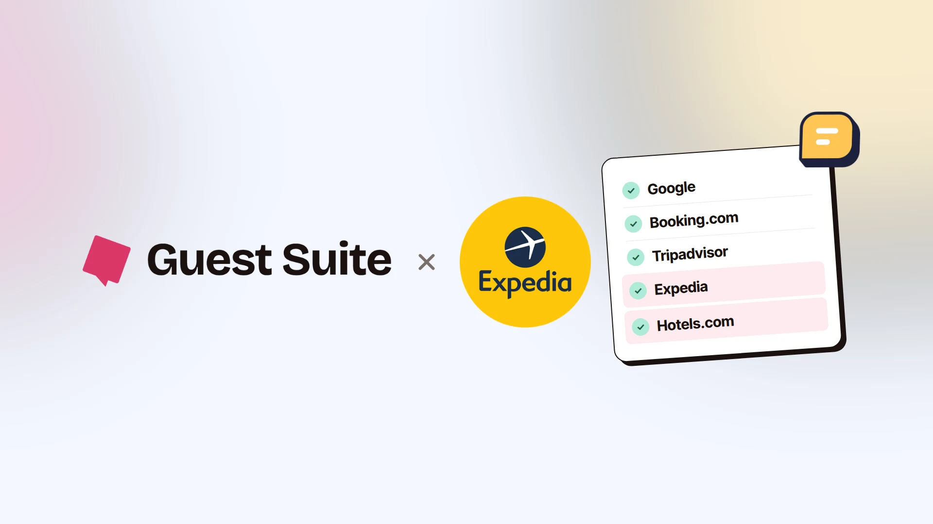 partenariat Guest Suite Expedia