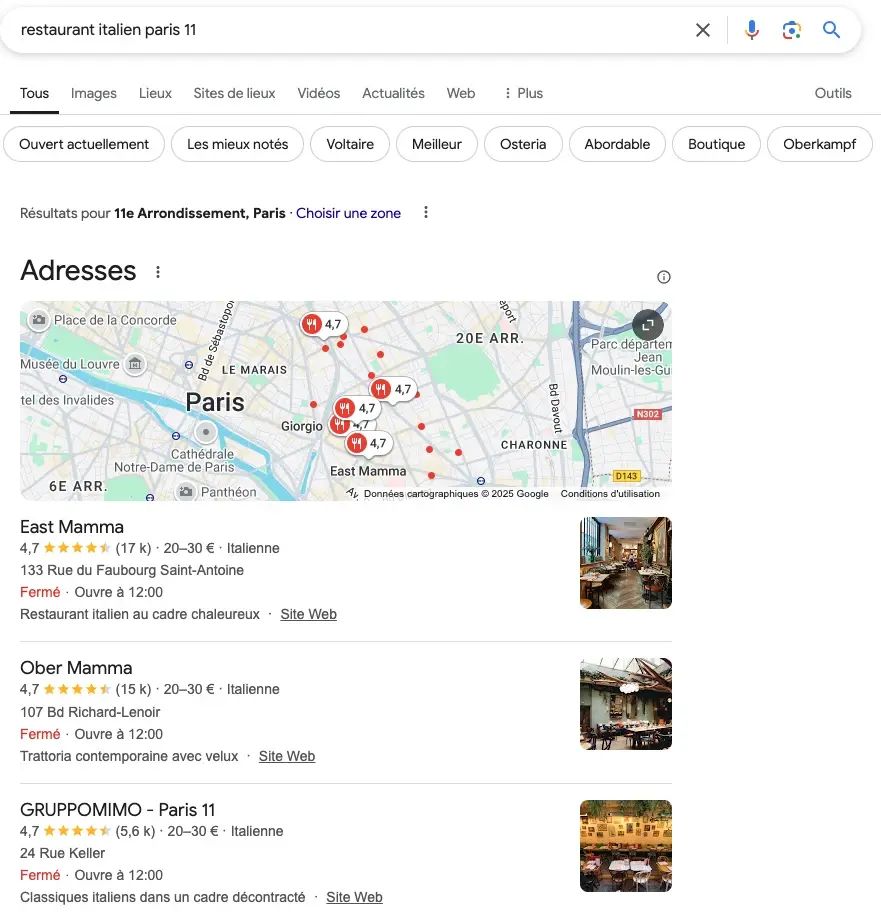 Local Pack_restaurant