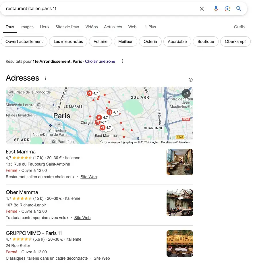 Local Pack_restaurant