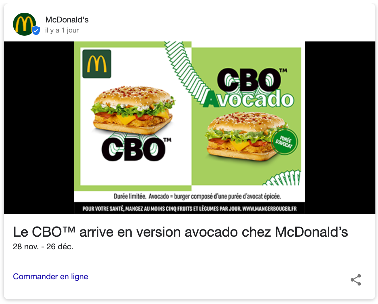 Mcdo Google post