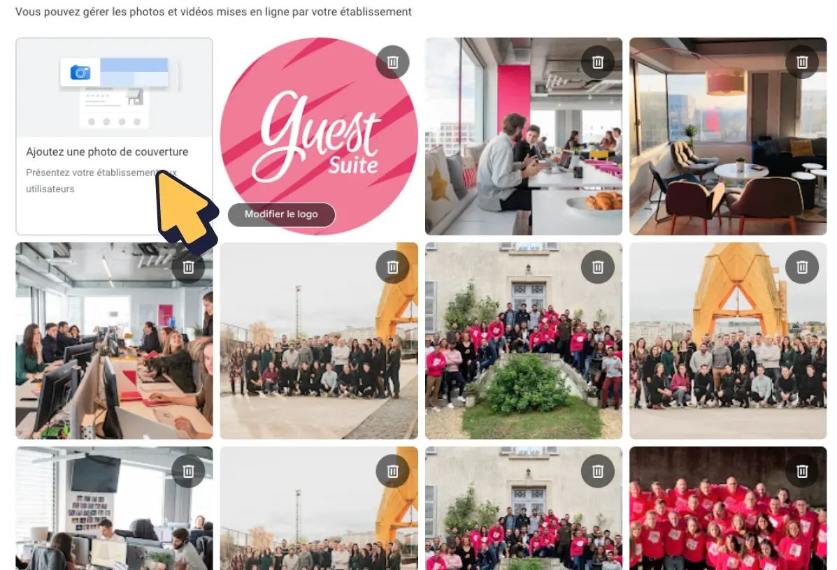 photo couverture google my business