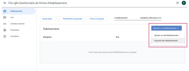 créer un groupe fiche Google (2)