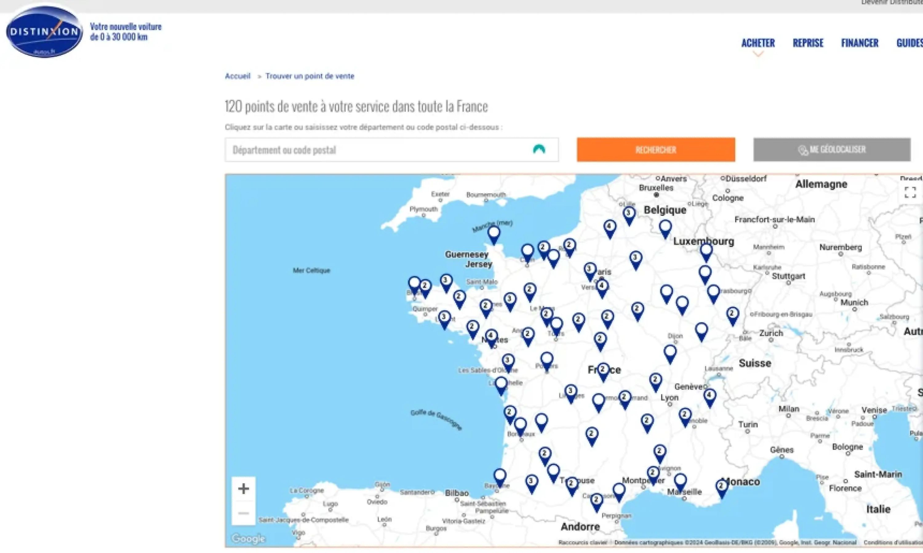 store locator distinxion