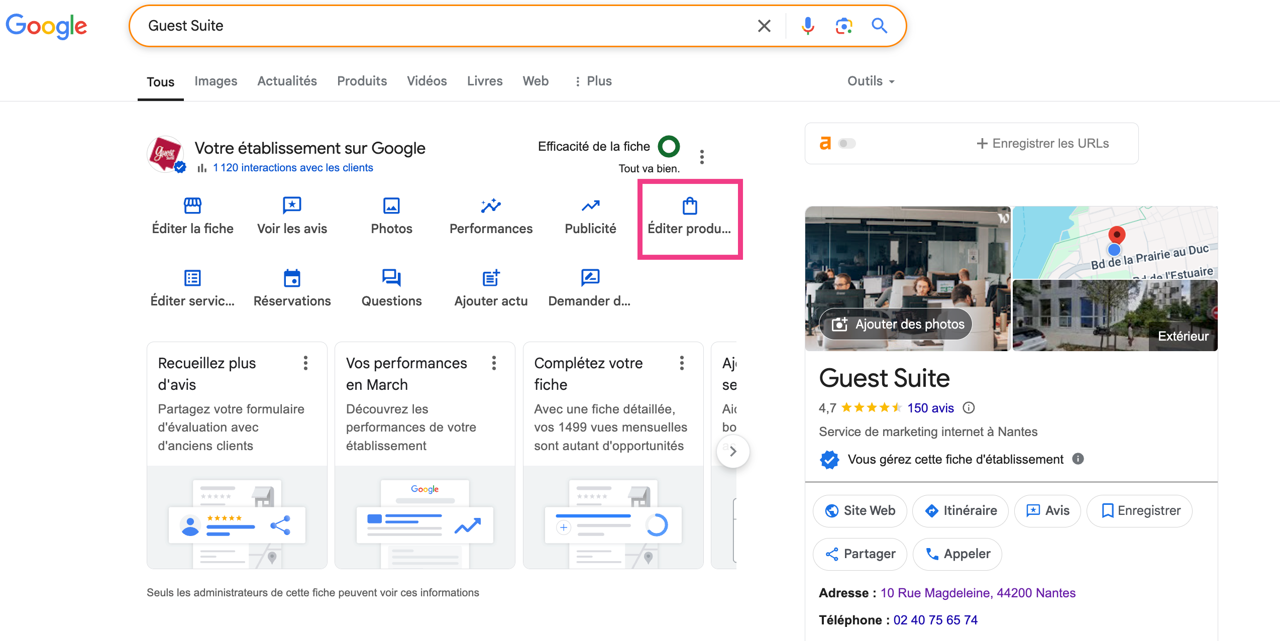 Panneau gestion fiche google-1