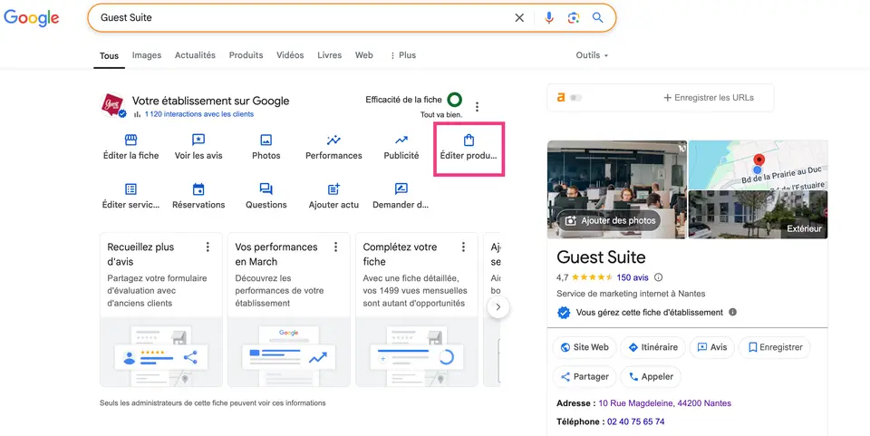 Panneau gestion fiche google-1