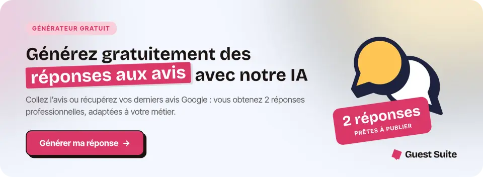 générateur de réponse aux avis IA
